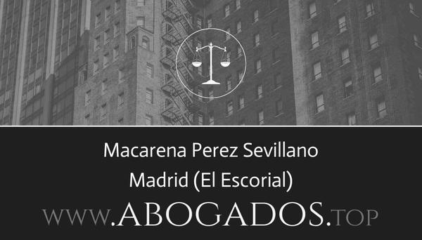 abogado Macarena Perez Sevillano en El Escorial