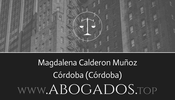 abogado Magdalena Calderon Muñoz en Córdoba