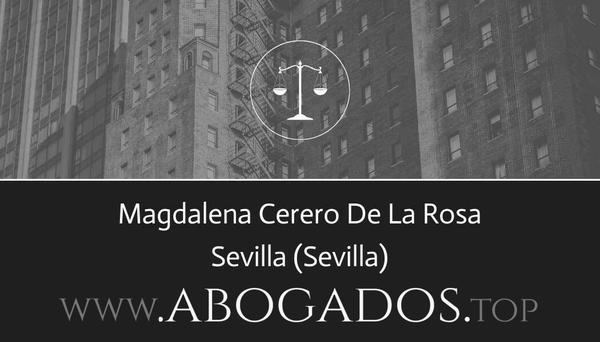 abogado Magdalena Cerero De La Rosa en Sevilla