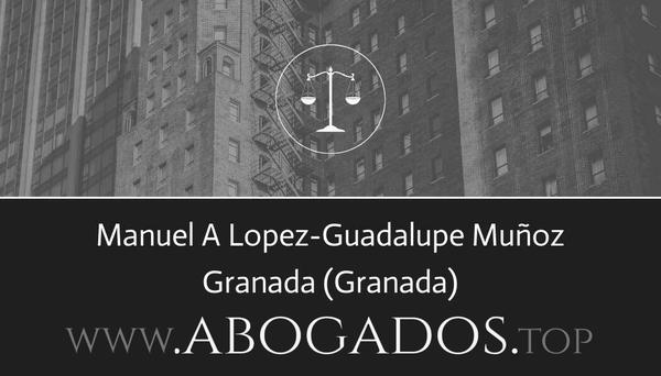 abogado Manuel A Lopez-Guadalupe Muñoz en Granada