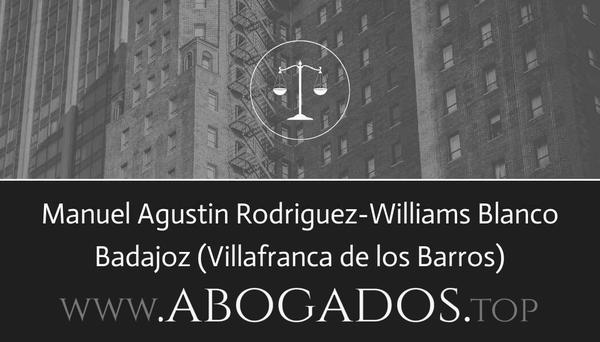 abogado Manuel Agustin Rodriguez-Williams Blanco en Villafranca de los Barros