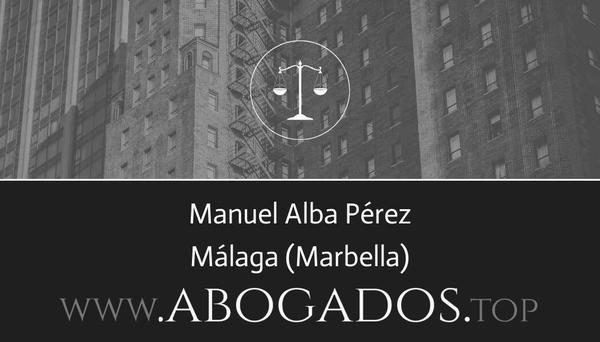 abogado Manuel Alba Pérez en Marbella