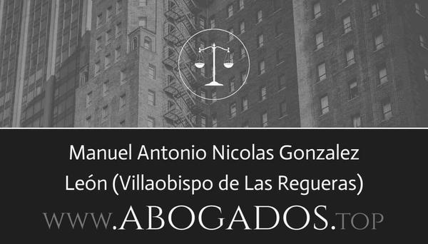 abogado Manuel Antonio Nicolas Gonzalez en Villaobispo de Las Regueras