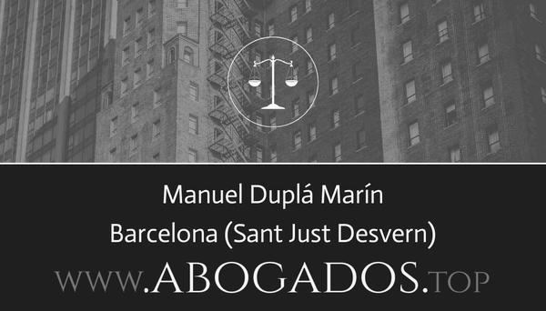 abogado Manuel Duplá Marín en Sant Just Desvern