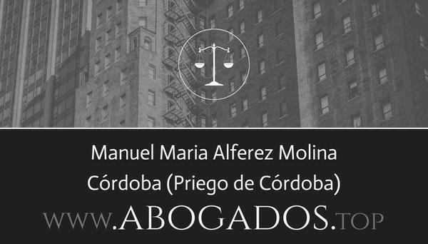 abogado Manuel Maria Alferez Molina en Priego de Córdoba