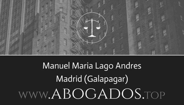 abogado Manuel Maria Lago Andres en Galapagar