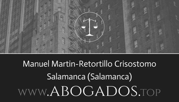 abogado Manuel Martin-Retortillo Crisostomo en Salamanca