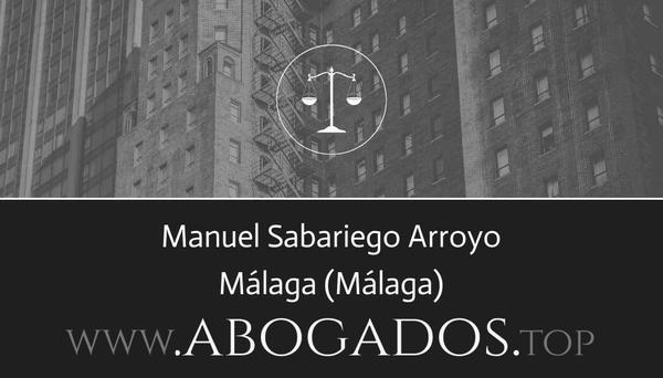 abogado Manuel Sabariego Arroyo en Málaga