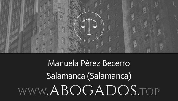 abogado Manuela Pérez Becerro en Salamanca