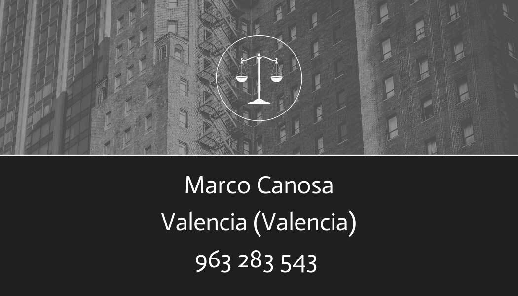 abogado Marco Canosa en Valencia