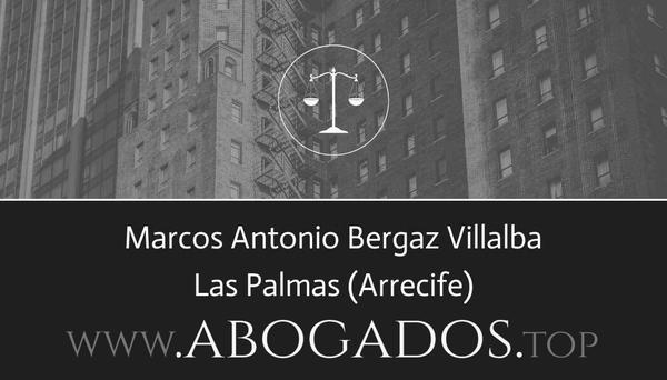 abogado Marcos Antonio Bergaz Villalba en Arrecife