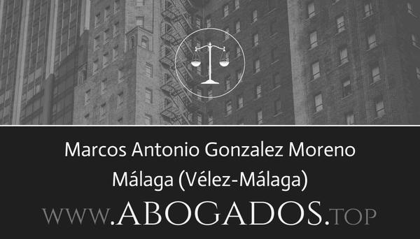 abogado Marcos Antonio Gonzalez Moreno en Vélez-Málaga