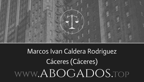 abogado Marcos Ivan Caldera Rodriguez en Cáceres