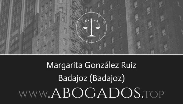 abogado Margarita González Ruiz en Badajoz