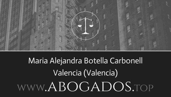 abogado Maria Alejandra Botella Carbonell en Valencia