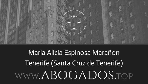 abogado Maria Alicia Espinosa Marañon en Santa Cruz de Tenerife