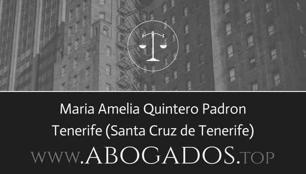 abogado Maria Amelia Quintero Padron en Santa Cruz de Tenerife
