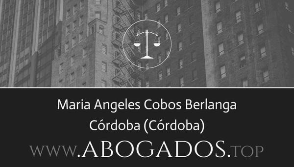 abogado Maria Angeles Cobos Berlanga en Córdoba