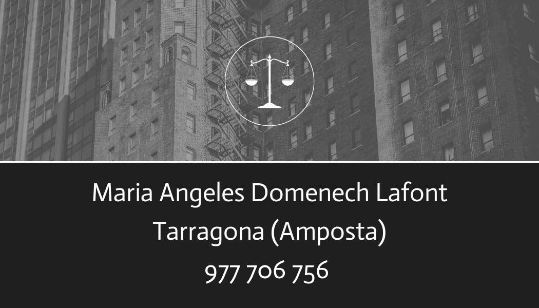 abogado Maria Angeles Domenech Lafont en Amposta