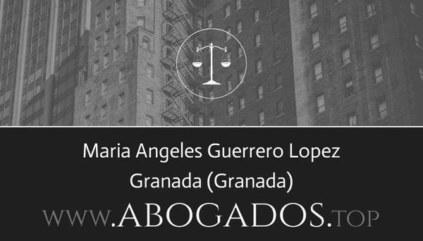 abogado Maria Angeles Guerrero Lopez en Granada