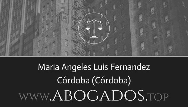 abogado Maria Angeles Luis Fernandez en Córdoba