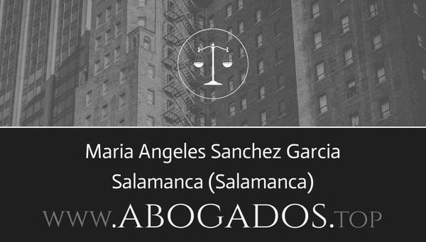 abogado Maria Angeles Sanchez Garcia en Salamanca