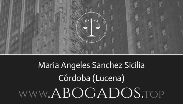 abogado Maria Angeles Sanchez Sicilia en Lucena