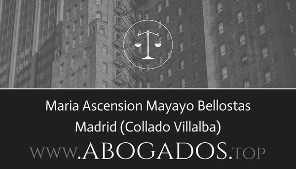 abogado Maria Ascension Mayayo Bellostas en Collado Villalba