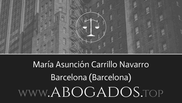 abogado María Asunción Carrillo Navarro en Barcelona