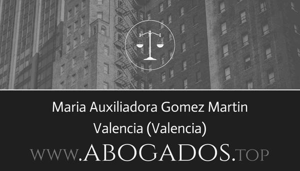 abogado Maria Auxiliadora Gomez Martin en Valencia