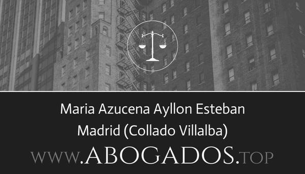 abogado Maria Azucena Ayllon Esteban en Collado Villalba