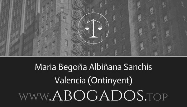 abogado Maria Begoña Albiñana Sanchis en Ontinyent