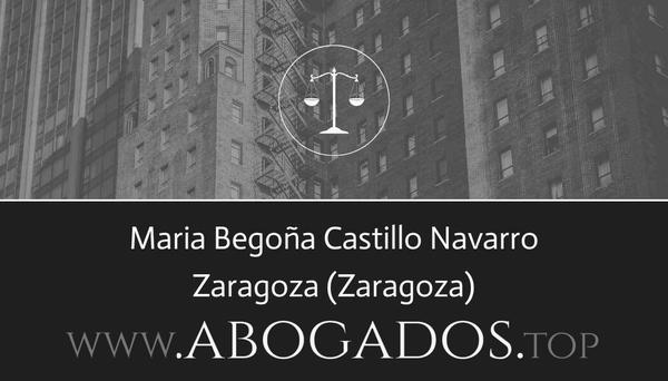 abogado Maria Begoña Castillo Navarro en Zaragoza