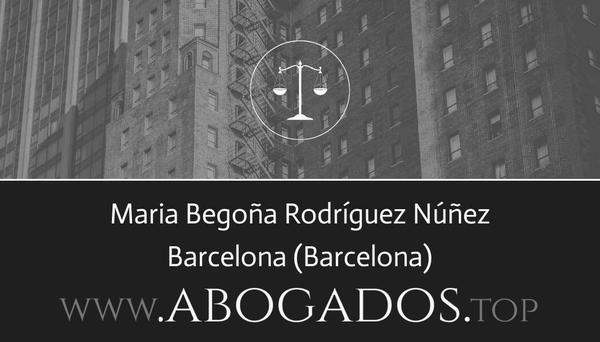 abogado Maria Begoña Rodríguez Núñez en Barcelona