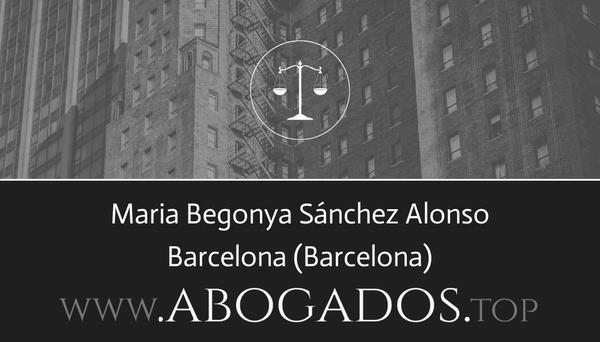 abogado Maria Begonya Sánchez Alonso en Barcelona