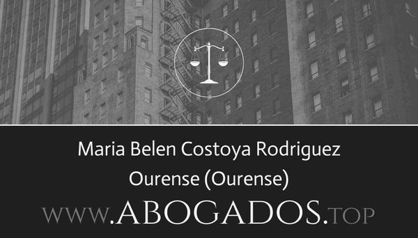 abogado Maria Belen Costoya Rodriguez en Ourense