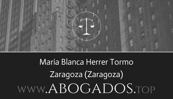 abogado Maria Blanca Herrer Tormo en Zaragoza