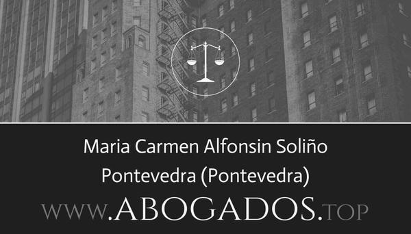 abogado Maria Carmen Alfonsin Soliño en Pontevedra