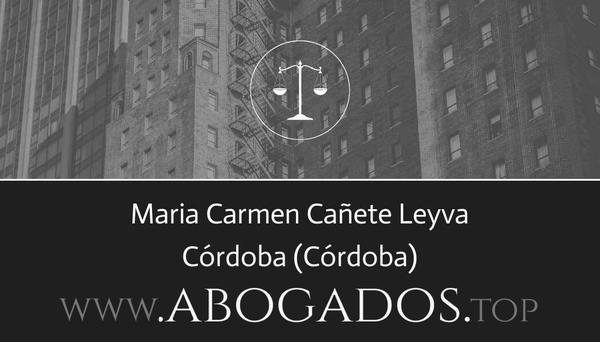 abogado Maria Carmen Cañete Leyva en Córdoba