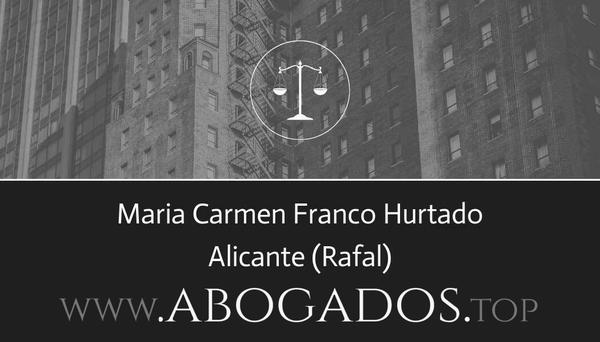 abogado Maria Carmen Franco Hurtado en Rafal
