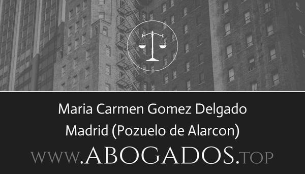 abogado Maria Carmen Gomez Delgado en Pozuelo de Alarcon