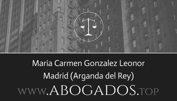 abogado Maria Carmen Gonzalez Leonor en Arganda del Rey