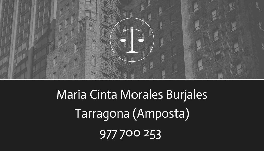 abogado Maria Cinta Morales Burjales en Amposta
