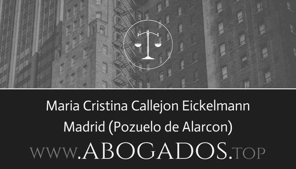 abogado Maria Cristina Callejon Eickelmann en Pozuelo de Alarcon