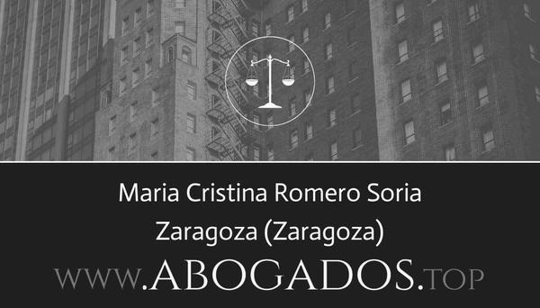 abogado Maria Cristina Romero Soria en Zaragoza