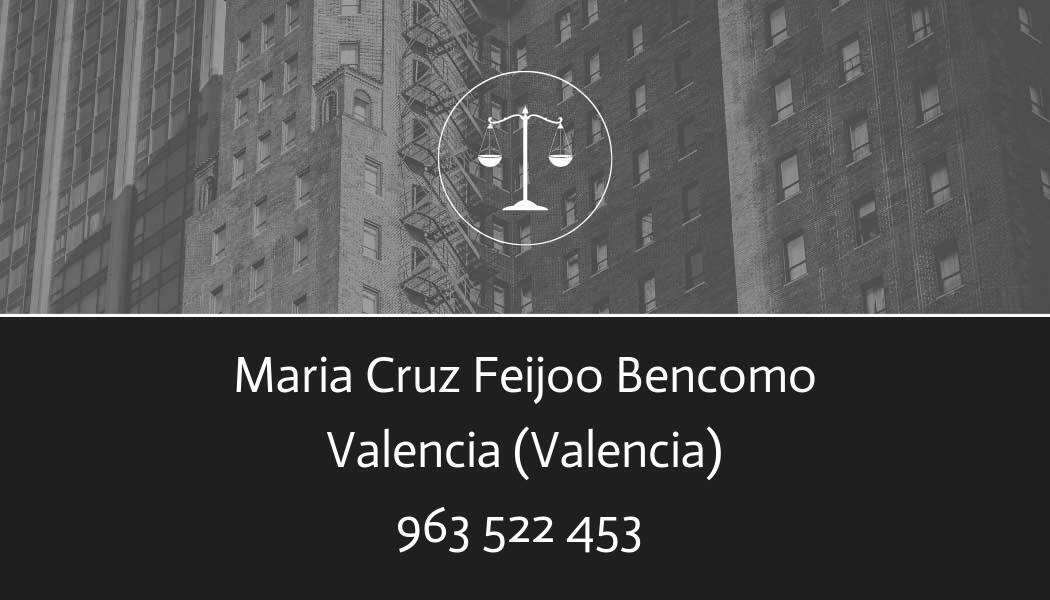 abogado Maria Cruz Feijoo Bencomo en Valencia