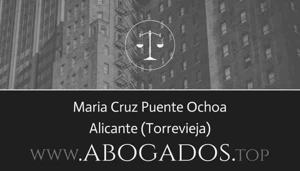 abogado Maria Cruz Puente Ochoa en Torrevieja