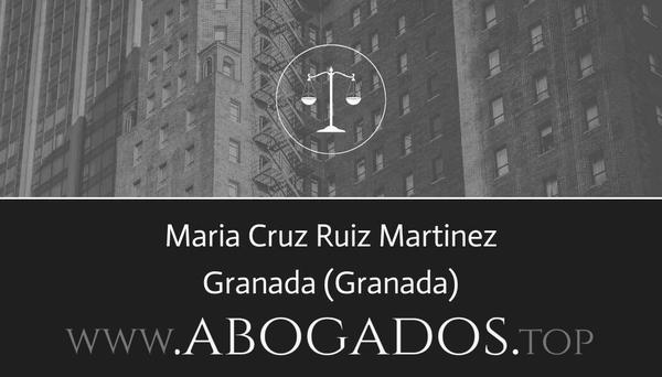 abogado Maria Cruz Ruiz Martinez en Granada