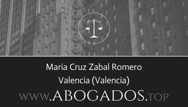 abogado Maria Cruz Zabal Romero en Valencia