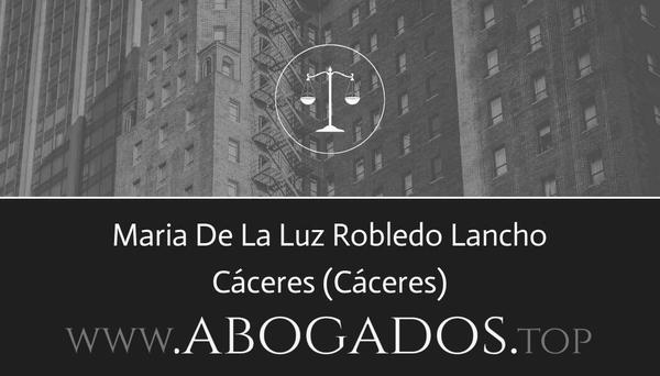 abogado Maria De La Luz Robledo Lancho en Cáceres